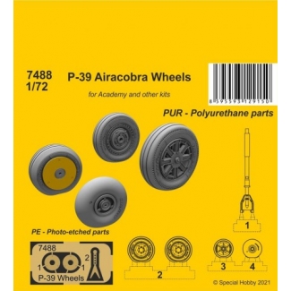 CMK 7488 P-39 Airacobra Wheels (1:72)