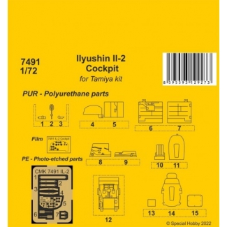 CMK 7491 Ilyushin Il-2 Cockpit (1:72)