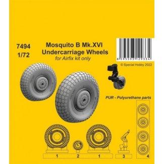 CMK 7494 Mosquito B Mk.XVI Undercarriage Wheels / Airfix kit only (1:72)