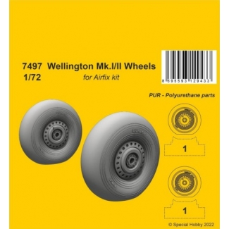 CMK 7497 Wellington Mk.II Wheels 1/72 / for Airfix kit (1:72)