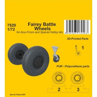 CMK 7520 Fairey Battle Wheels 1/72 / for Azur-Frrom and Special Hobby kits (1:72)