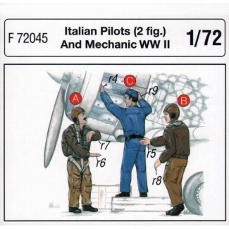 CMK F72045 Italian Pilots (2 fig.) And Mechanic WW II (1:72)
