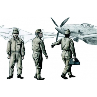 CMK F72290 Japanese Army AF Mechanics, WW II (3 fig.) (1:72)
