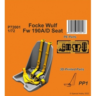 CMK P72001 Focke Wulf Fw 190A/D Seat for 1/72 IBG kits (1:72)