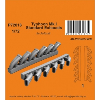 CMK P72016 Typhoon Mk.I Standard Exhausts 1/72 / for Airfix kit (1:72)