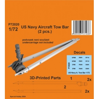 CMK P72020 US Navy Aircraft Tow Bar (2 pcs.) (1:72)