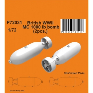 CMK P72031 British WWII MC 1000lb bomb Mk.I (2pcs.) (1:72)