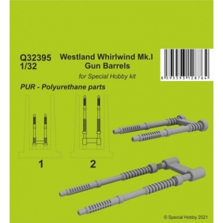 CMK Q32395 Westland Whirlwind Mk.I Gun Barrels (1:32)