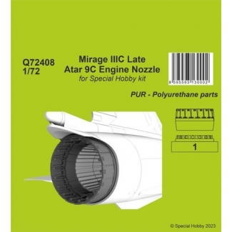 CMK Q72408 Mirage IIIC Late - Atar 9C Engine Nozzle (1:72)