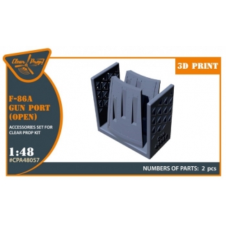 F-86A gun port (open) for CP kits (1:48)