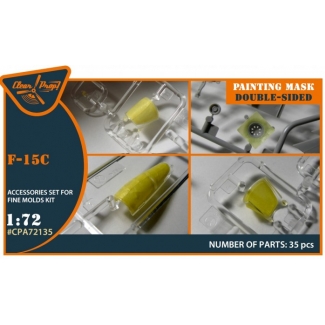 F-15C painting mask on "yellow kabuki paper" for Finemolds kits (1:72)