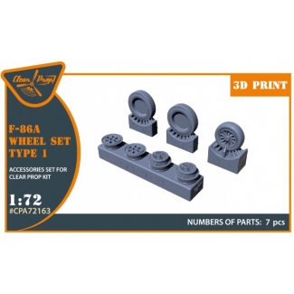 F-86A wheel set type 1 for CP kits (1:72)