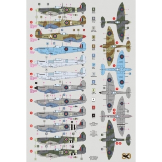 DK Decals 32005 Spitfire Mk.VI/VII/IX(http://mk.vi/VII/IX) High-Altitude Fighter (1:32)