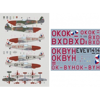 DK Decals 32041 Spitfire & Messerschmitt red noses (1:32)