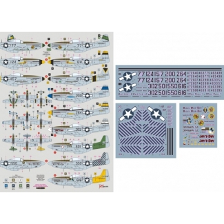 DK Decals 48029 P-51D Mustang VLR Units Iwo Jima 1945 (1:48)