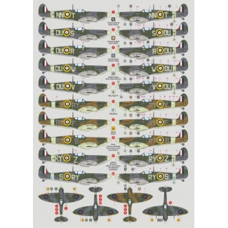 DK Decals 48032 Spitfire Mk.I/II CZ Squadrons (1:48)