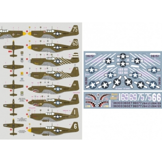 DK Decals 48040 P-51A/A-36A over China, Burma and India (1:48)