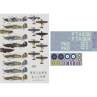 DK Decals 48071 Hurricane Mk.II over Western Europe (1:48)