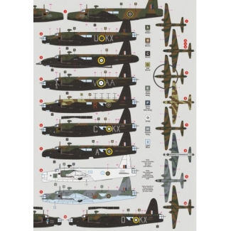 DK Decals 72063 Wellington in RAF and SAAF Service Part 1 (Mk.Ic/DWI/Mk.VIII/BOAC) (1:72)