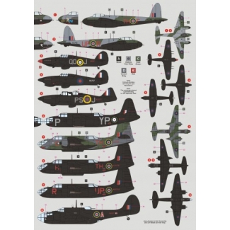 DK Decals 72068  Intruders Part 2 - Hurricane,Boston,Mosquito,Defiant,Baltimore (1:72)