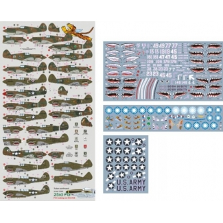 DK Decals 72072 AVG/23rd FG (Hawk 81A and P-40 Warhawk era 1941-44) (1:72)