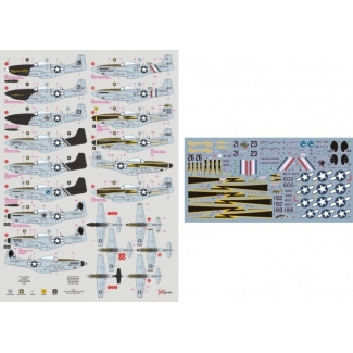 DK Decals 72084 23rd FG P-51D/K & F-6K Mustang (1:72)