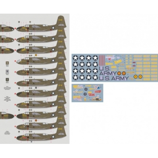 DK Decals 72094 89th Attack Sqn - A-20A Havocs of "The Grim Reapers" New Guinea 1942/43 (1:72)