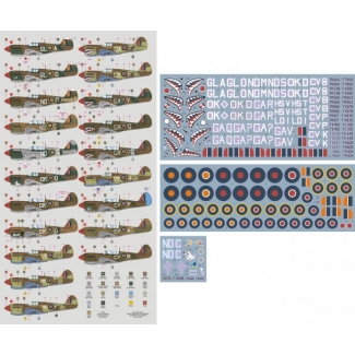 DK Decals 72097 DAF Kittyhawks -  RAF, RAAF and SAAF  squadrons over Italy  1944-1945 (1:72)