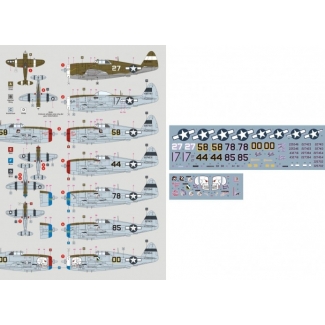 DK Decals 72135 P-47D Thunderbolt 80th FG Burma 1944-1945 (1:72)