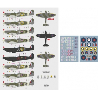DK Decals 72158 Spitfire Mk.V of Czechoslovak pilots in RAF squadrons (1:72)