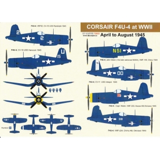 DP Casper 72033 Corsair F4U-4 at WWII April to August 1945 (1:72)