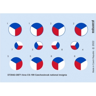 Eduard D72042 CS-199 Czechoslovak national insignia (1:72)