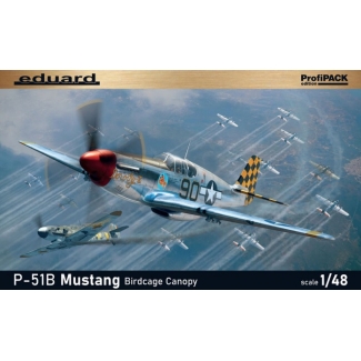 Eduard 82107 P-51B Mustang Birdcage canopy - ProfiPACK (1:48)