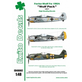 Exito ED48002 Wulf Pack vol.1 - Focke-Wulf Fw 190A (1:48)