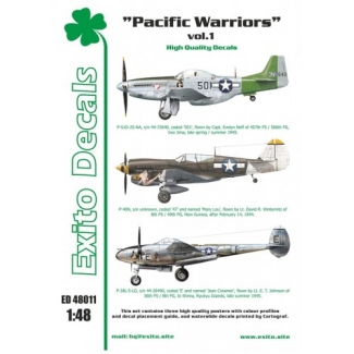 Exito ED48011 Pacific Warriors vol.1 - P-40 - P-51 - P38 (1:48)