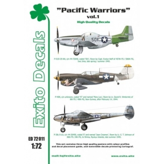 Exito ED72011 Pacific Warriors vol.1 - P-40 - P-51 - P-38  (1:72)