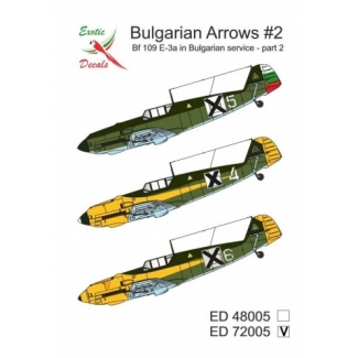 Exotic Decals ED72005 Bulgarian Arrows #2 Bf 109 E-3a in Bulgarian service - part 2 (1:72)