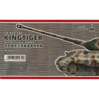 Flyhawk 3020Z Sd.Kfz. 182 Kingtiger Porsche Turret w/ Zimmerit (1:72)