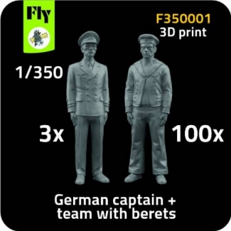 Fly F350001 3x captain + 100x sailor with berets (1:350)