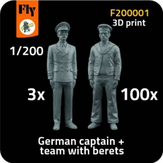 Fly F200001 3x captain + 100x sailor with berets (1:200)