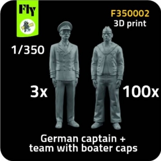Fly F350002 3x captain + 100x sailor with boater caps (1:350)