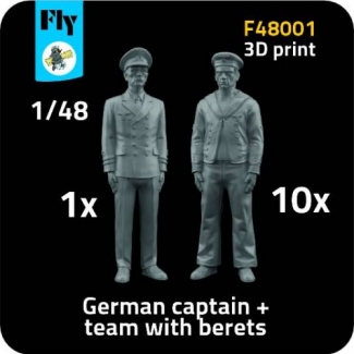 Fly F48001	1x captain + 10x sailor with berets (1:48)