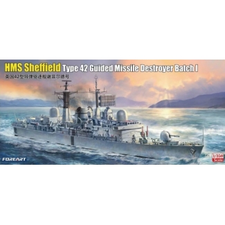 Fore Art 3001 HMS Sheffield Type 42 Guided Missile Destroyer Batch 1 (1:350)