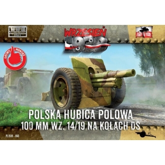 First to Fight Polska haubica polowa 100 mm wz.14/19 na kołach DS (1:72)