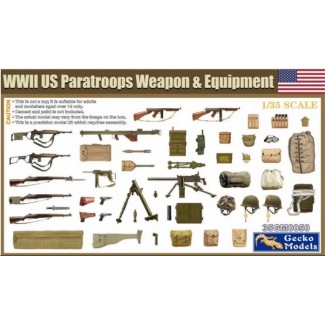 WWII US Paratroops Weapon & Equipment  (1:35)