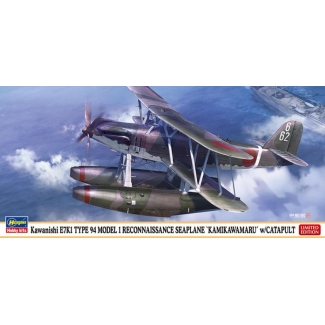 Hasegawa 02431 Kawanishi E7K1 Type 94 Model 1 Reconnaissance Seaplane “Kamikawamaru” w/Catapult - Limited Edition (1:72)