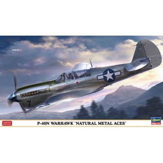 Hasegawa 07516 P-40N Warhawk 'Natural Metal Aces' - Limited Edition (1:48)