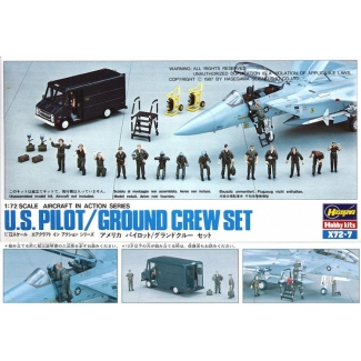 Hasegawa 35007 U.S. Pilot/Ground Crew Set (X72-7) (1:72)