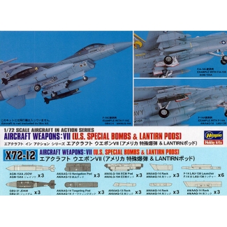 Hasegawa 35012 U.S. Special Bombs & Lantirn Pods - Aircraft Weapons VII (X72-12) (1:72)