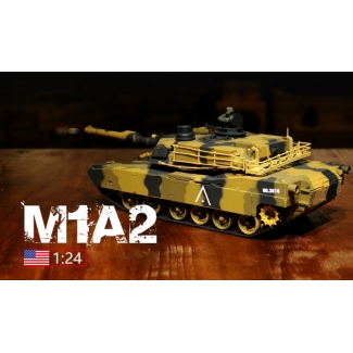 Heng Long 3816 Czołg zdalnie sterowany ASG/IR/dźwięk U.S. M1A2 Abrams RTR 2.4Ghz (1:24)